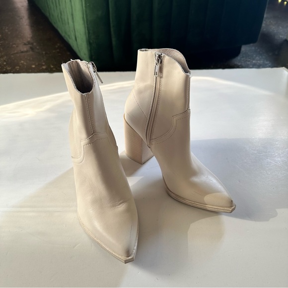 Steve Madden Cate Bootie Bone Ankle Leather - Picture 2 of 7